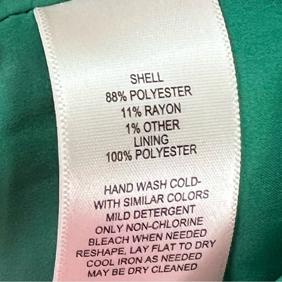 Eliza J Tweed Shift Dress Size 8 Green Sleeveless Crewneck Office Mini Classic - Picture 13 of 15